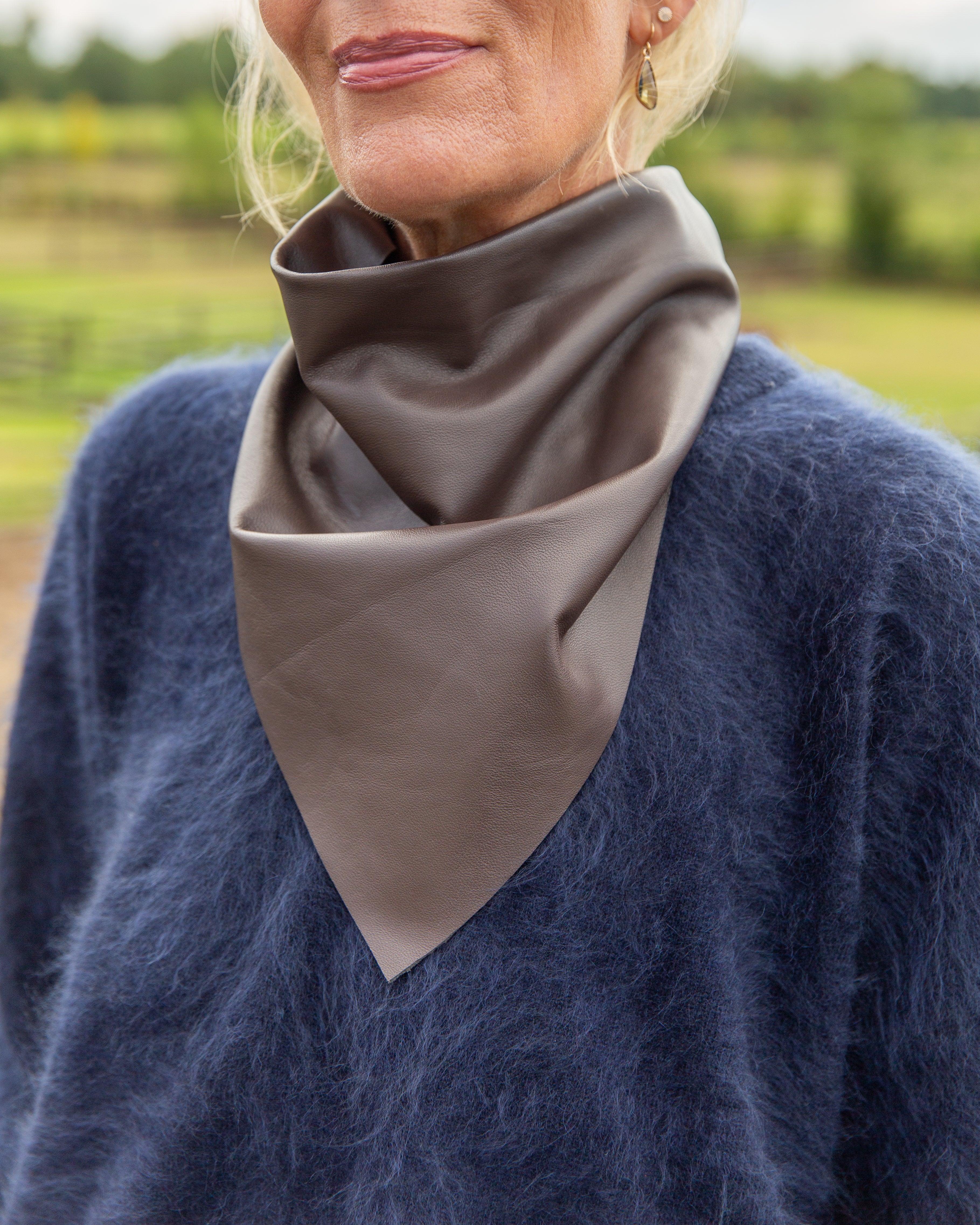 Canal Scarf – Dark Brown