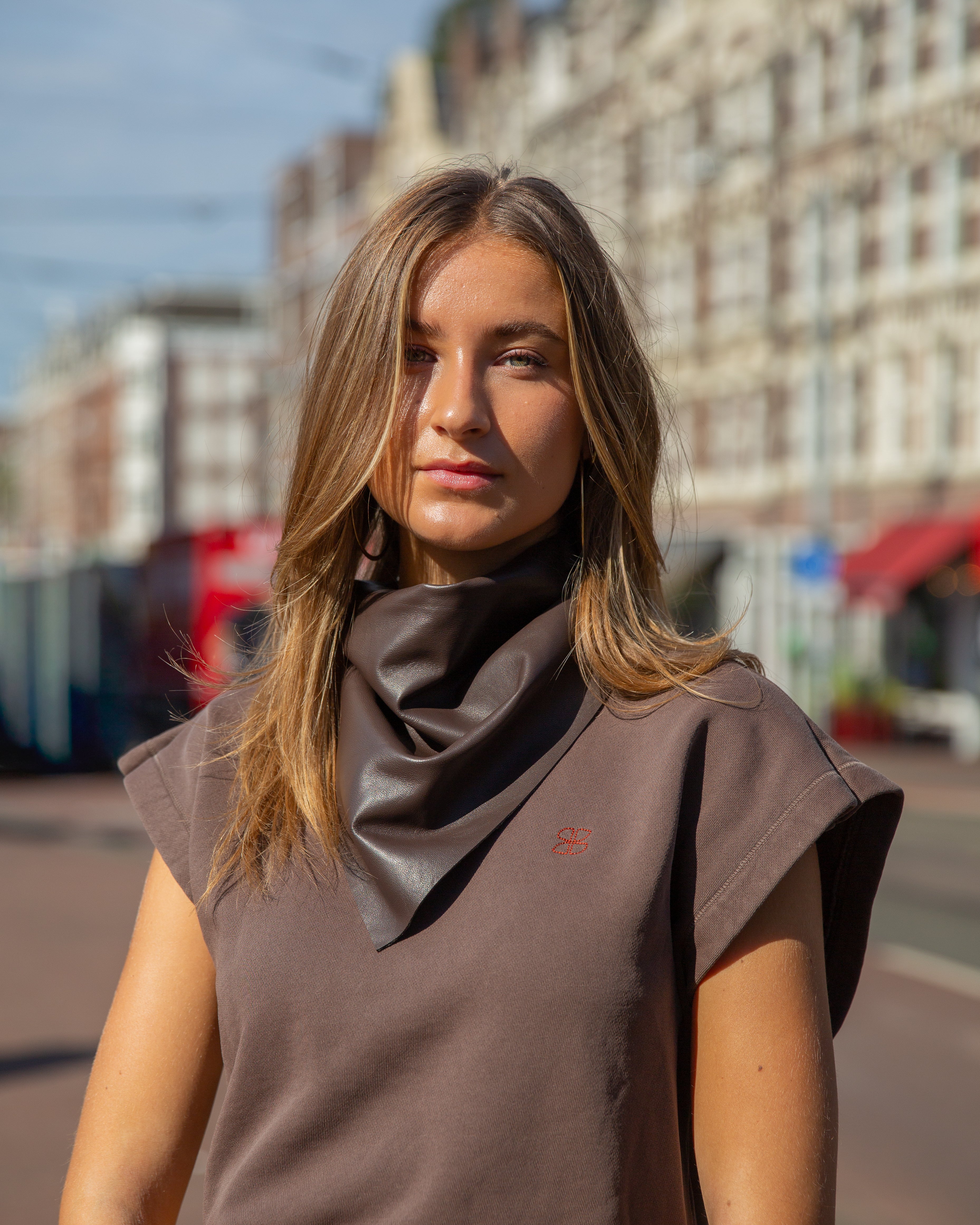 Canal Scarf – Dark Brown