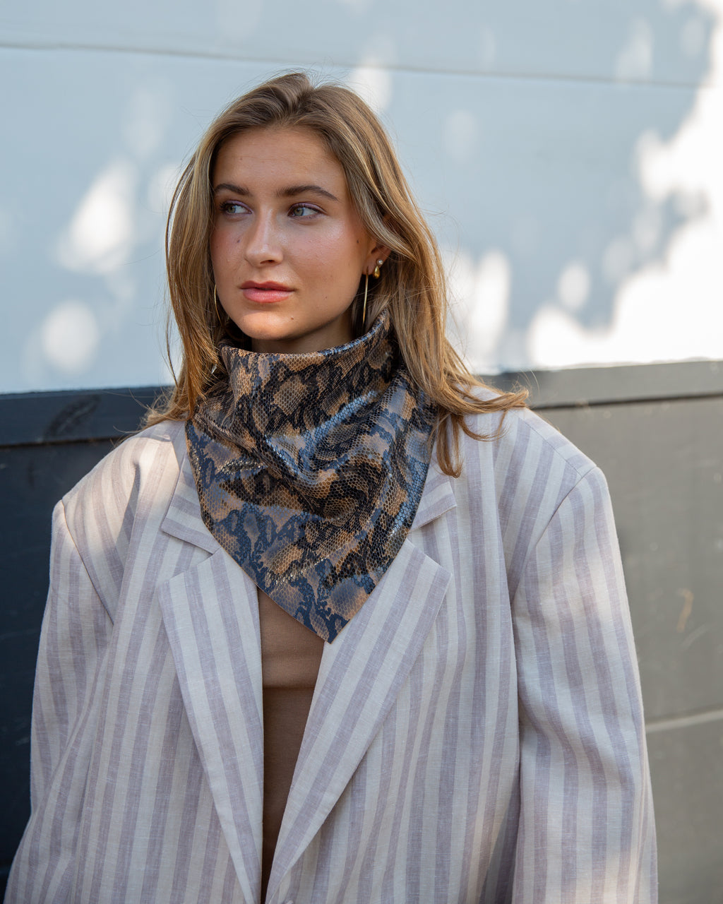 Canal Scarf – Tobacco Snake