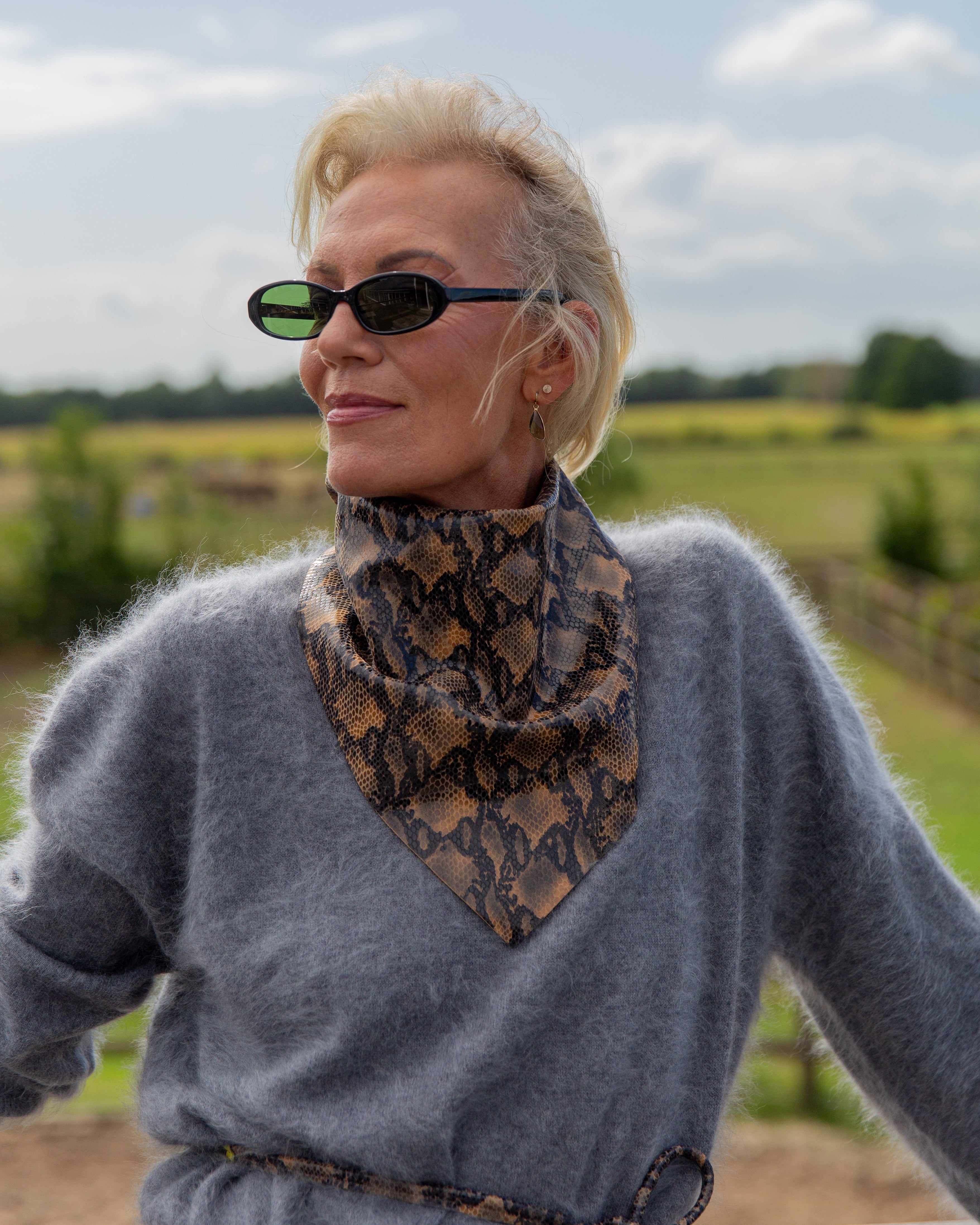 Canal Scarf – Tobacco Snake