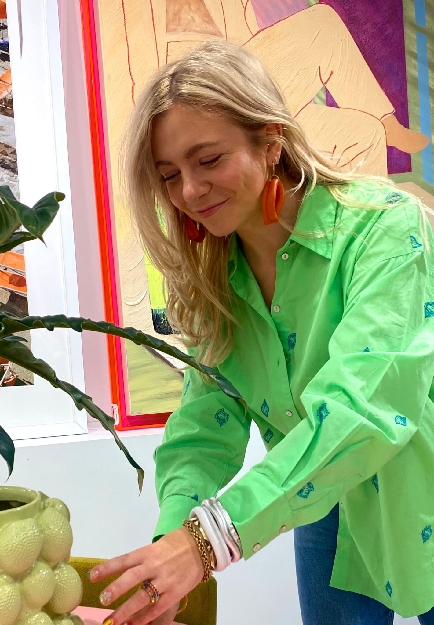 Slingher - Earrings - Orange